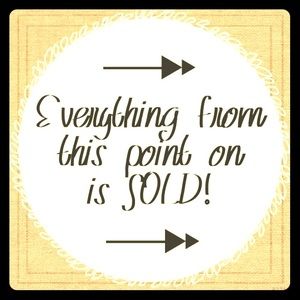 All items from this point are sold. Thank you 💗